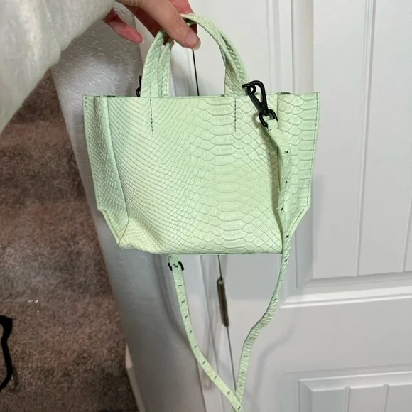 Ampersand As Apostrophe Micro Tote in Mint Python - Picture 7 of 16